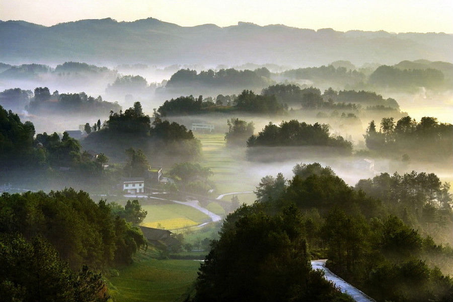 竹山美景，自然之韵与现代风采的交融胜地