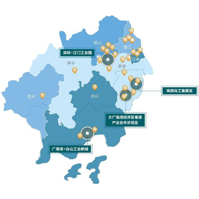 广东省江门高清地图，探索城市脉络