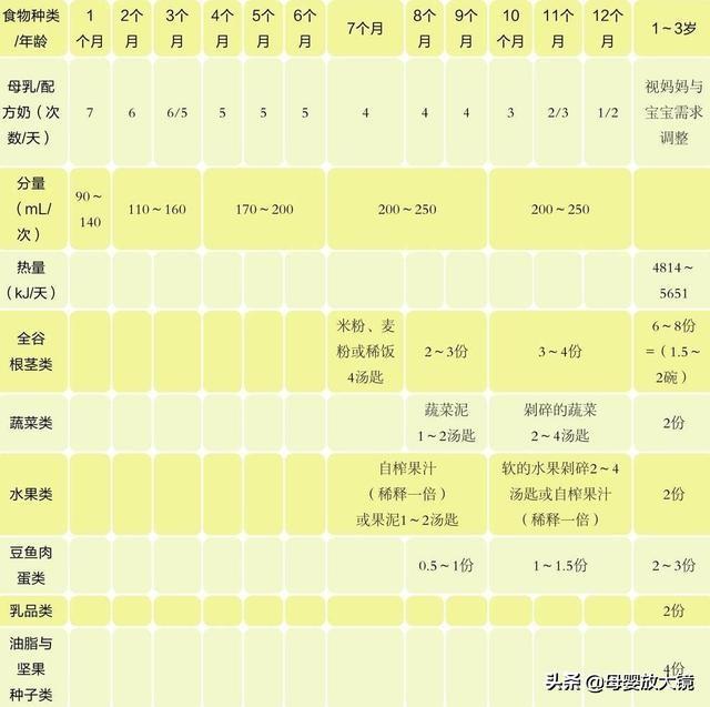 全面解析，13个月宝宝的喂养时间表指南